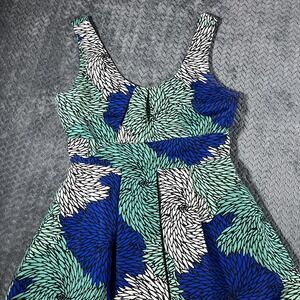 Anthropologie Fit & Flare Dress 8P Floral Lined Plenty by‎ Tracy Reese